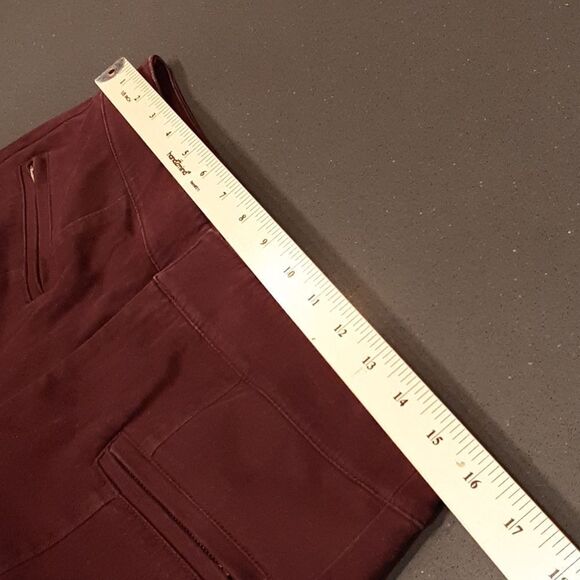 LOFT Burgundy Modern Skinny Ankle Pants - Picture 10 of 11